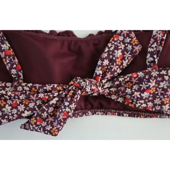 Sanctuary SAMG22129 Small Retrograde Micro Garden Square Neck Bralette Swim Top - Picture 6 of 9